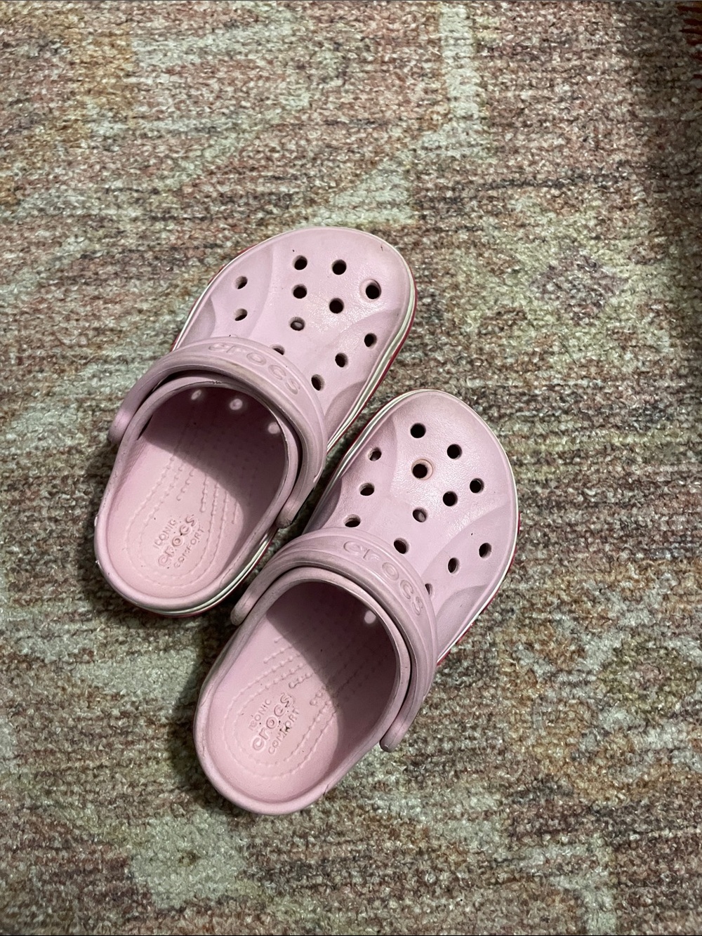 CROCS Kids Light Pink Classic Clog Sandals